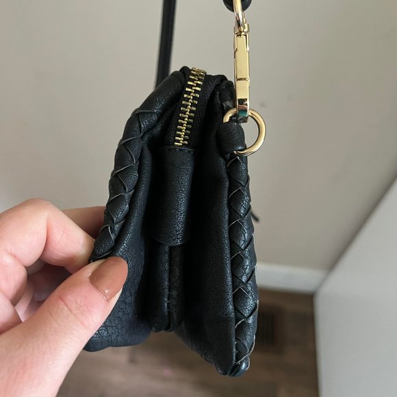 Black chevron clutch purse - Picture 3 of 10